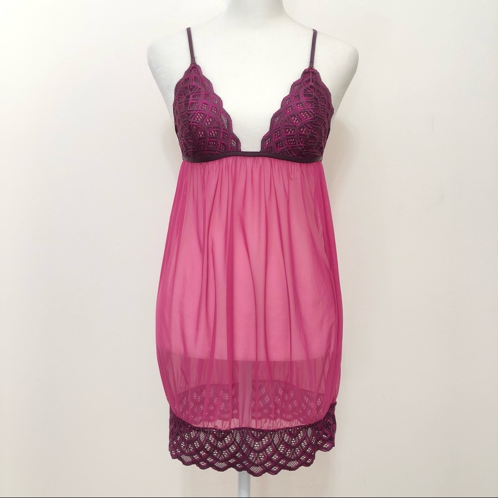 Victoria’s Secret Magenta Nighty Fairy Colorful